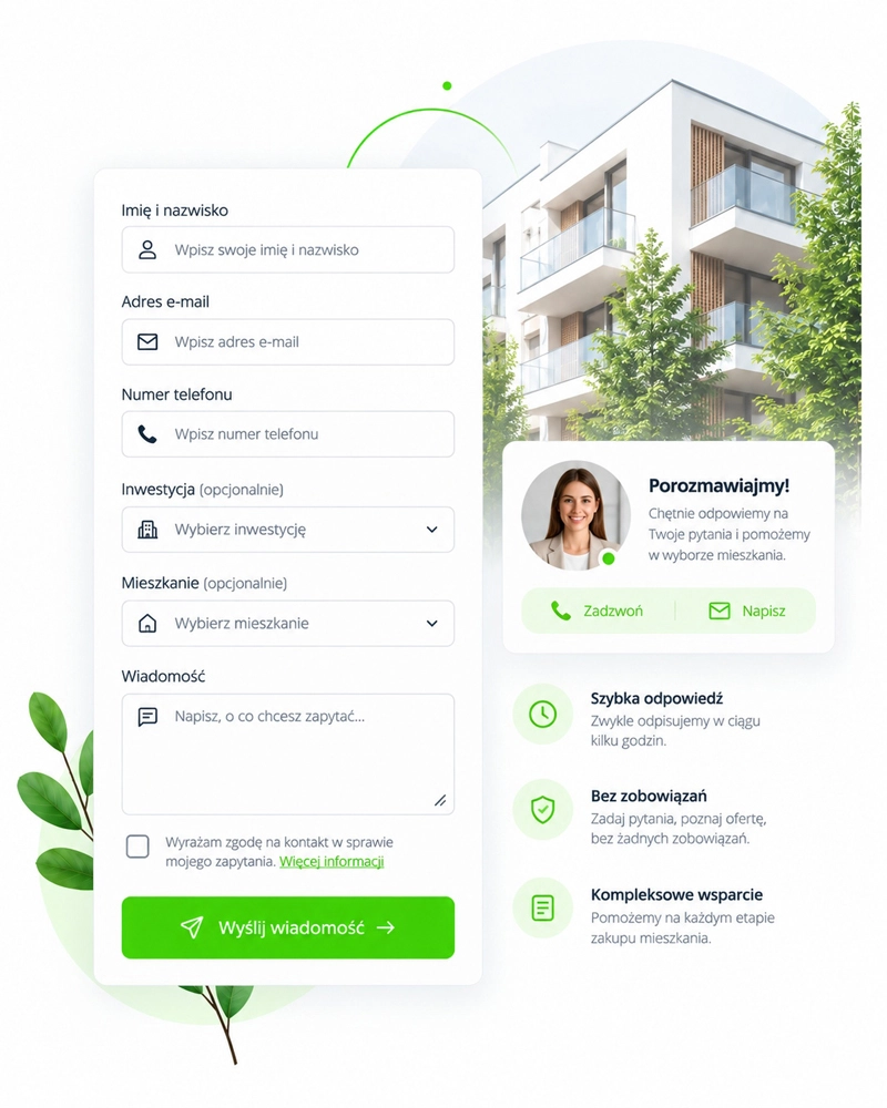 Formularz kontaktowy zintegrowany z systemem CRM