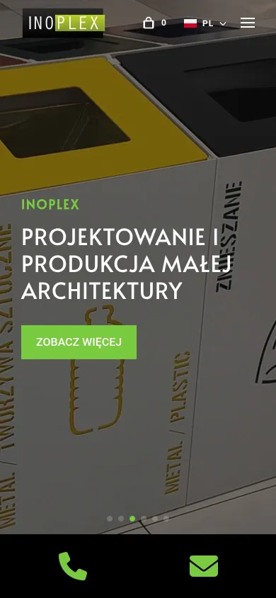 Strona główna inoplex.pl na telefonie