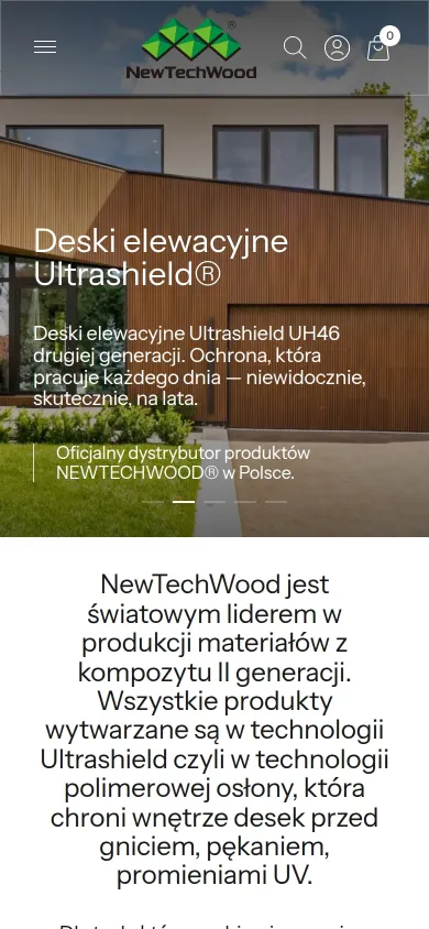 Strona główna newtechwood.pl na telefonie
