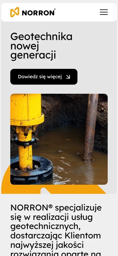 Strona główna norron.pl na telefonie