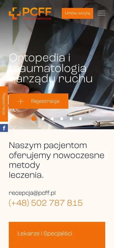 Strona główna pcff.pl na telefonie