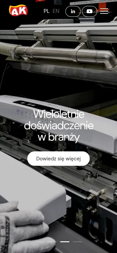 Strona główna ak.com.pl na telefonie