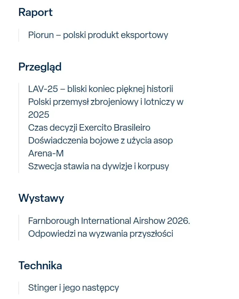 Spis treści numeru RAPORT-wto na telefonie