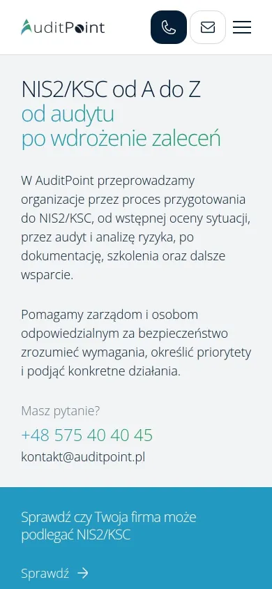auditpoint.pl na telefonie