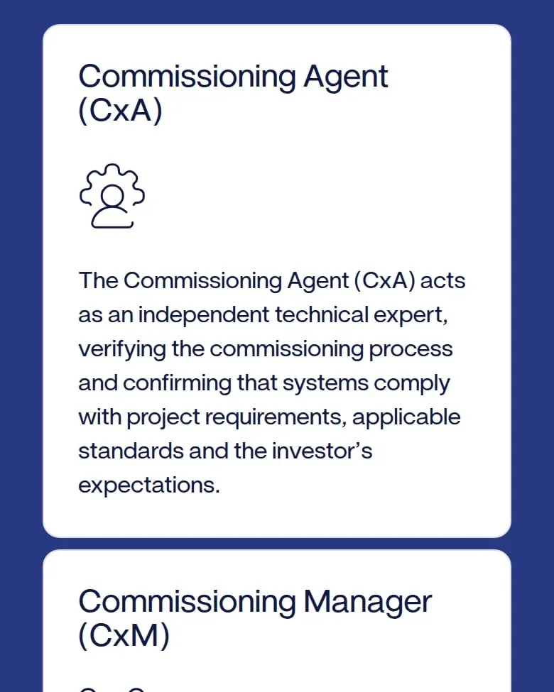 Opis ról Commissioning Agent i Commissioning Manager na telefonie
