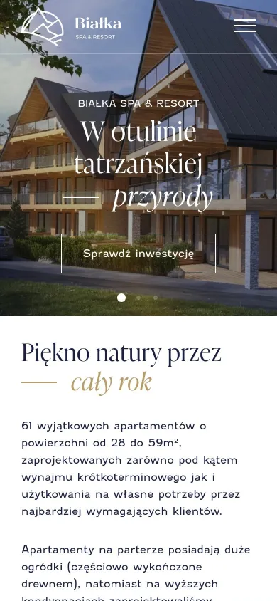 Strona główna Białka SPA & Resort na telefonie