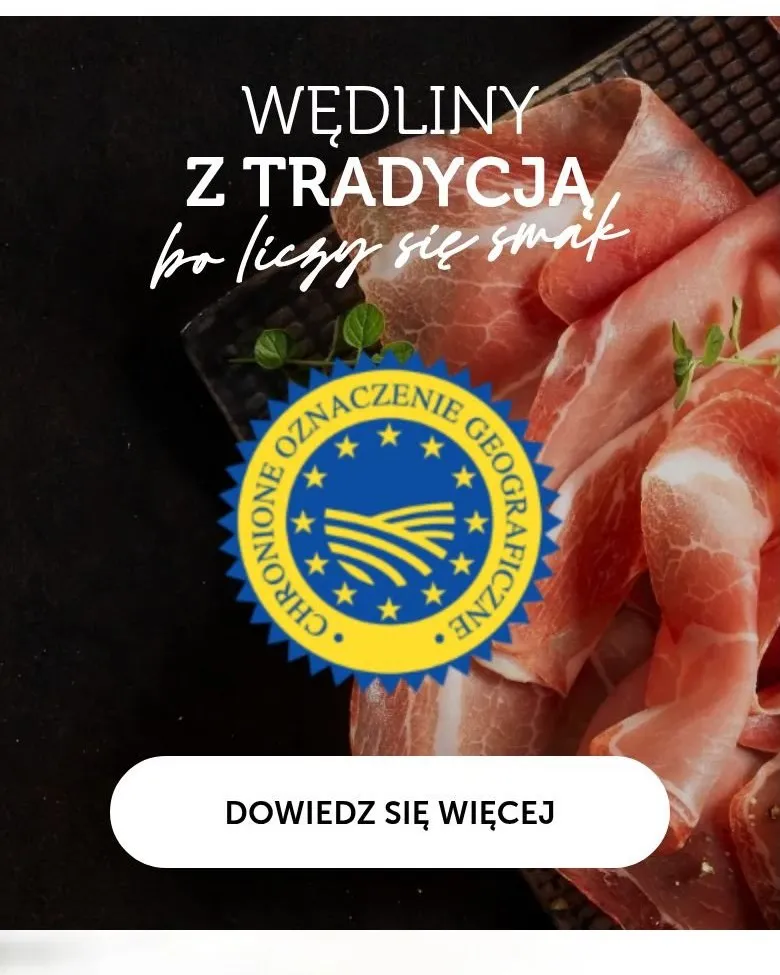Sekcja „Wędliny z tradycją” na telefonie