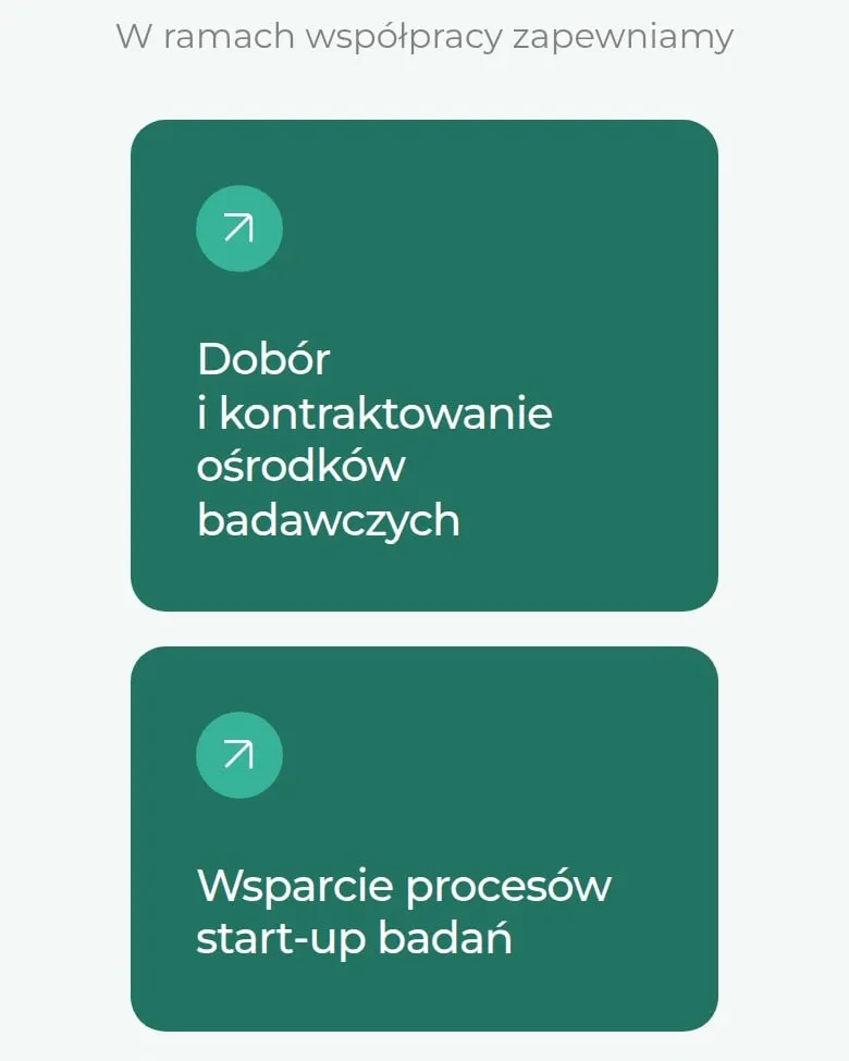 Zakres współpracy dla firm farmaceutycznych i CRO na telefonie