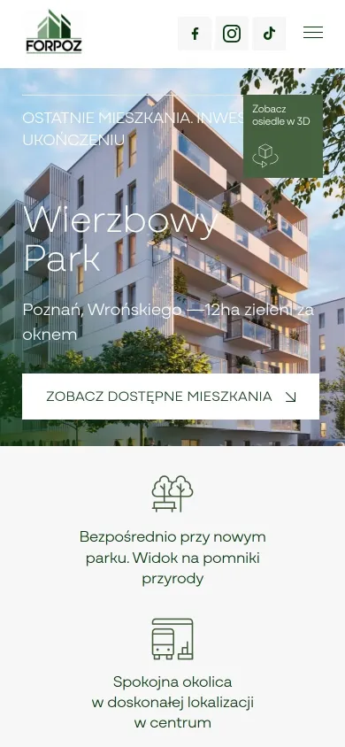 Strona główna forpoz.pl na telefonie