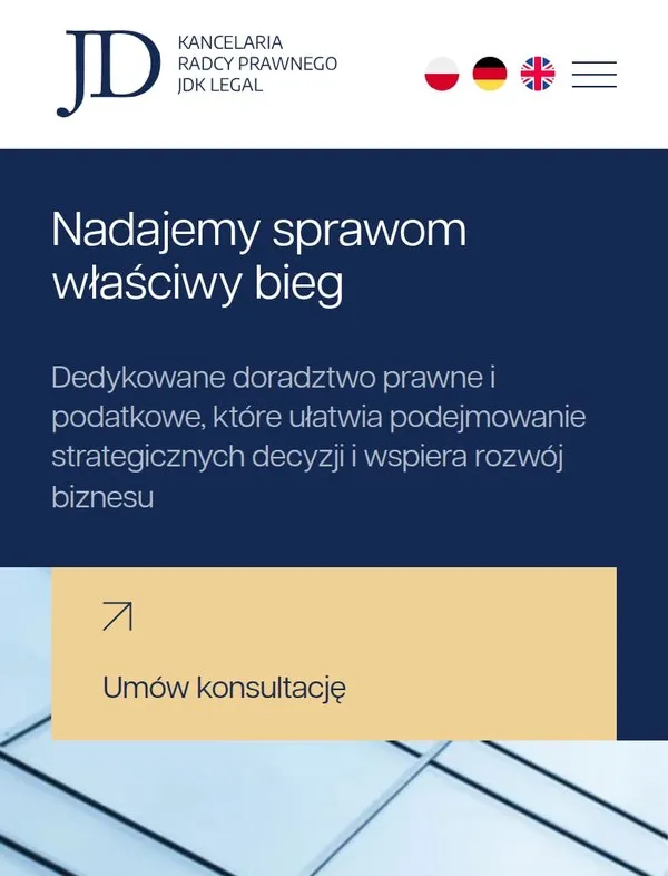JDK Legal – strona kancelarii radcy prawnego z Wrocławia