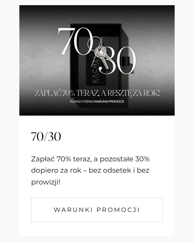 Promocja „70/30” na telefonie