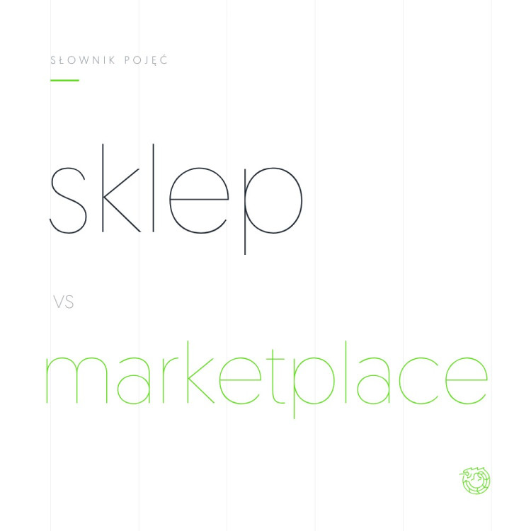 Ilustracja: zestawienie słów sklep vs marketplace