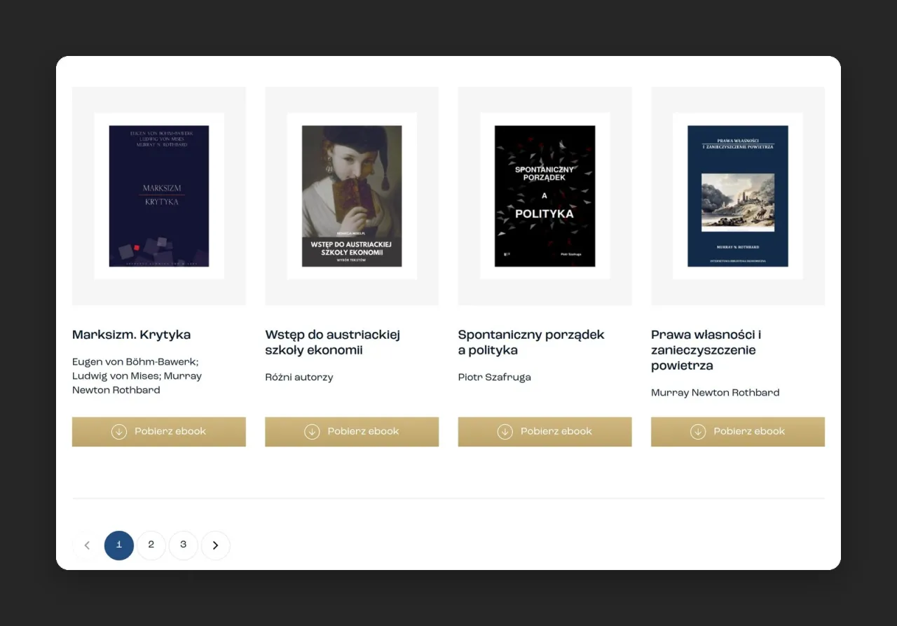 E-booki do pobrania w Internetowej Bibliotece Ekonomicznej na mises.pl