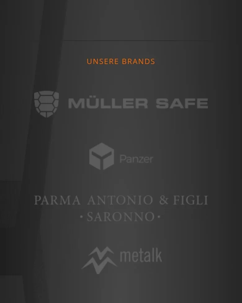 Sekcja „Unsere Brands” z markami na stronie głównej na telefonie
