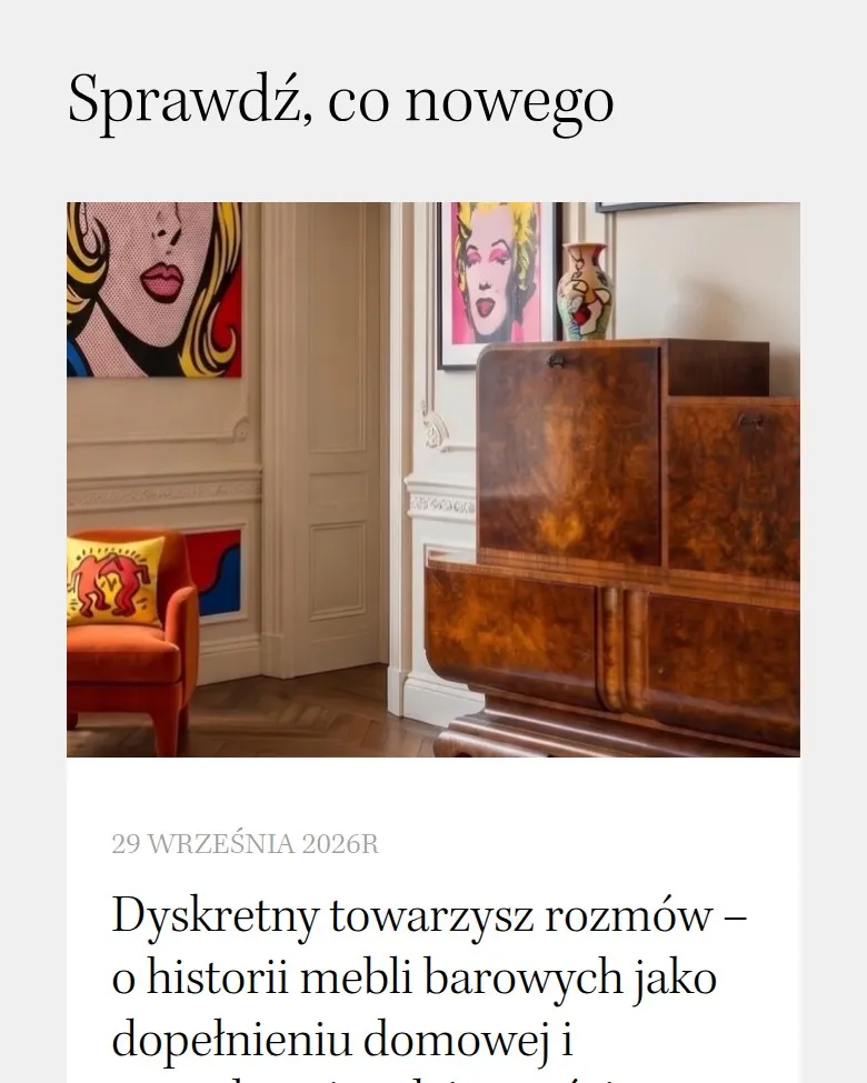 Blog „Sprawdź, co nowego” na stronie Neoantyk