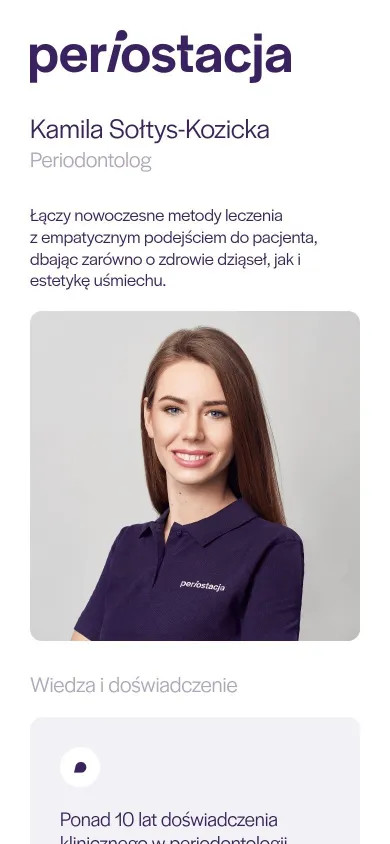 Strona periostacja.pl na telefonie