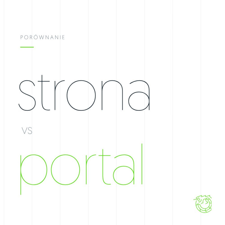 Ilustracja: porównanie strony internetowej z portalem internetowym