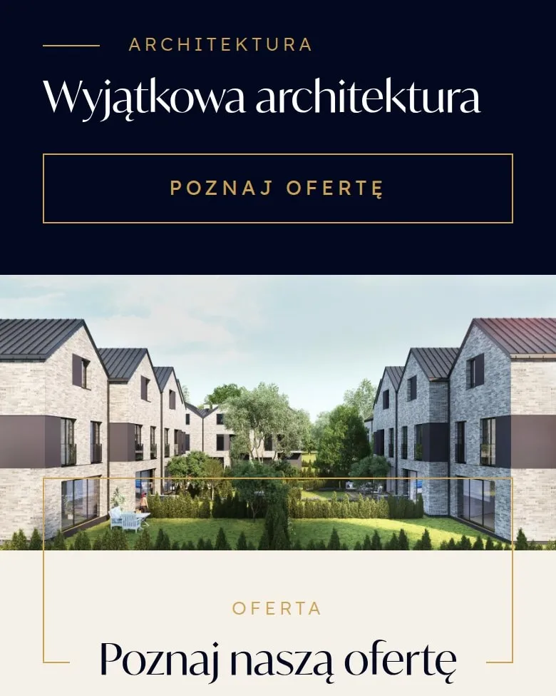 Sekcja „Wyjątkowa architektura” Park Residence na telefonie