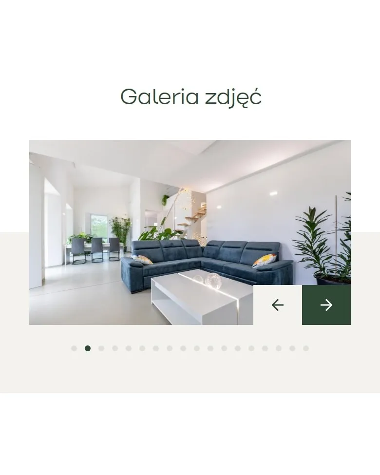 Galeria zdjęć wnętrza na stronie domu Revobuild na telefonie