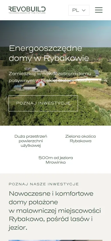 Strona główna revobuild.com na telefonie