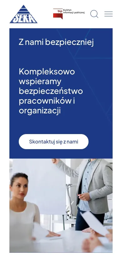 Strona główna seka.pl na telefonie