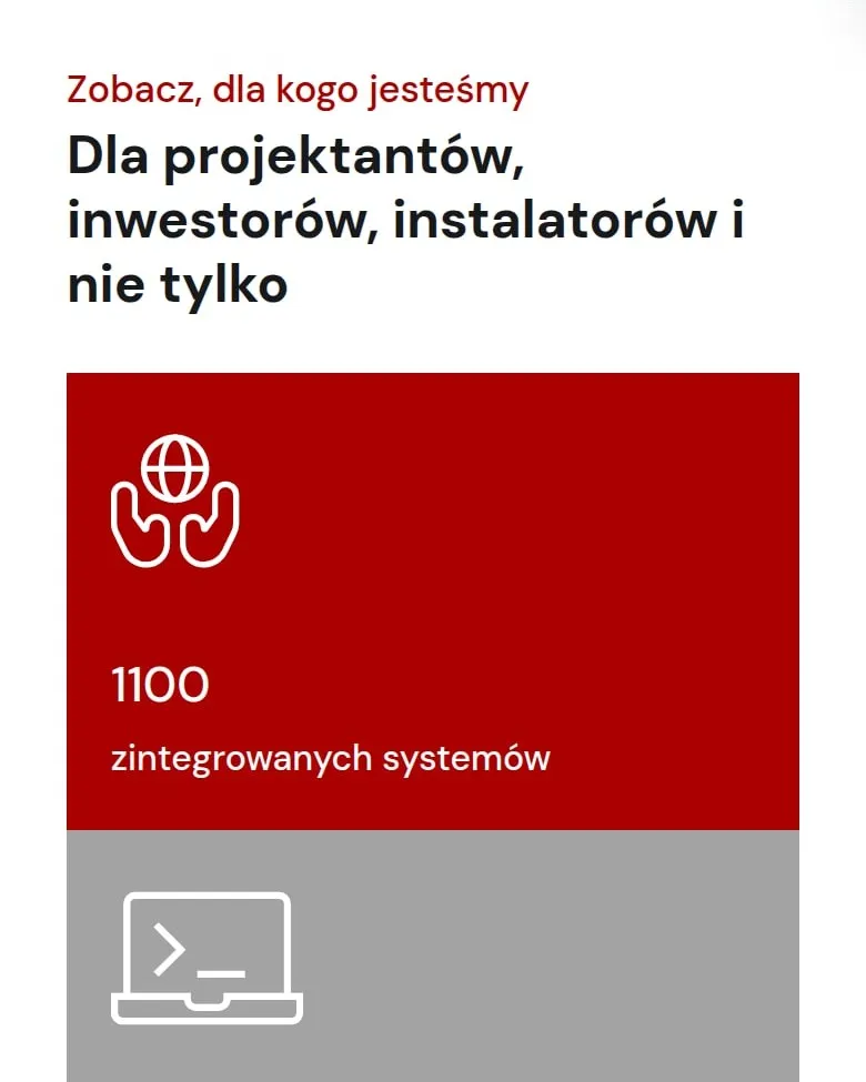 Strona „Zobacz, dla kogo jesteśmy” Telbud na telefonie