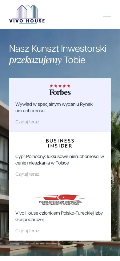 Strona główna vivohouse.pl na telefonie