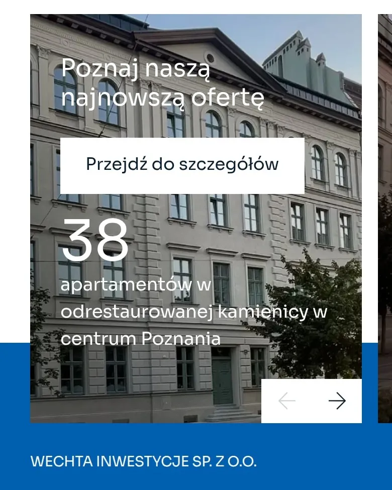 Najnowsza oferta – 38 apartamentów – na telefonie