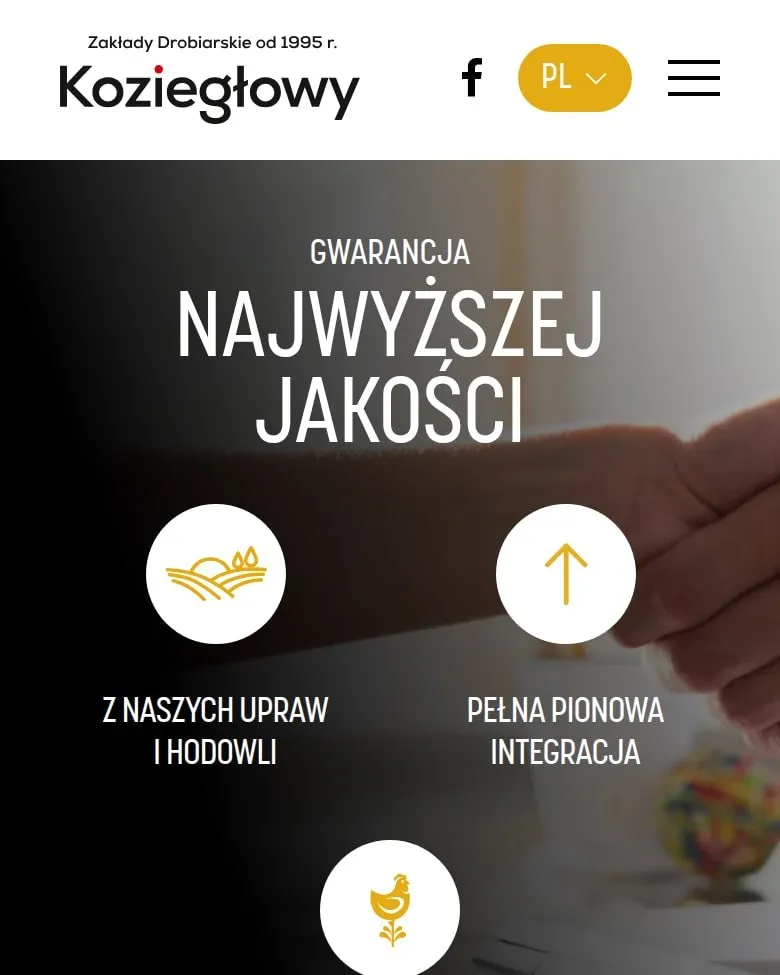 Podstrona Jakość na telefonie